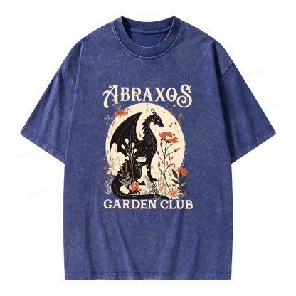 Pagewings Abraxos Flower Garden Club Unisex Washed T-shirt