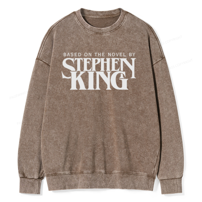 Pagewings Based On A Novel By Stephen King Unisex Washed Sweatshirt
