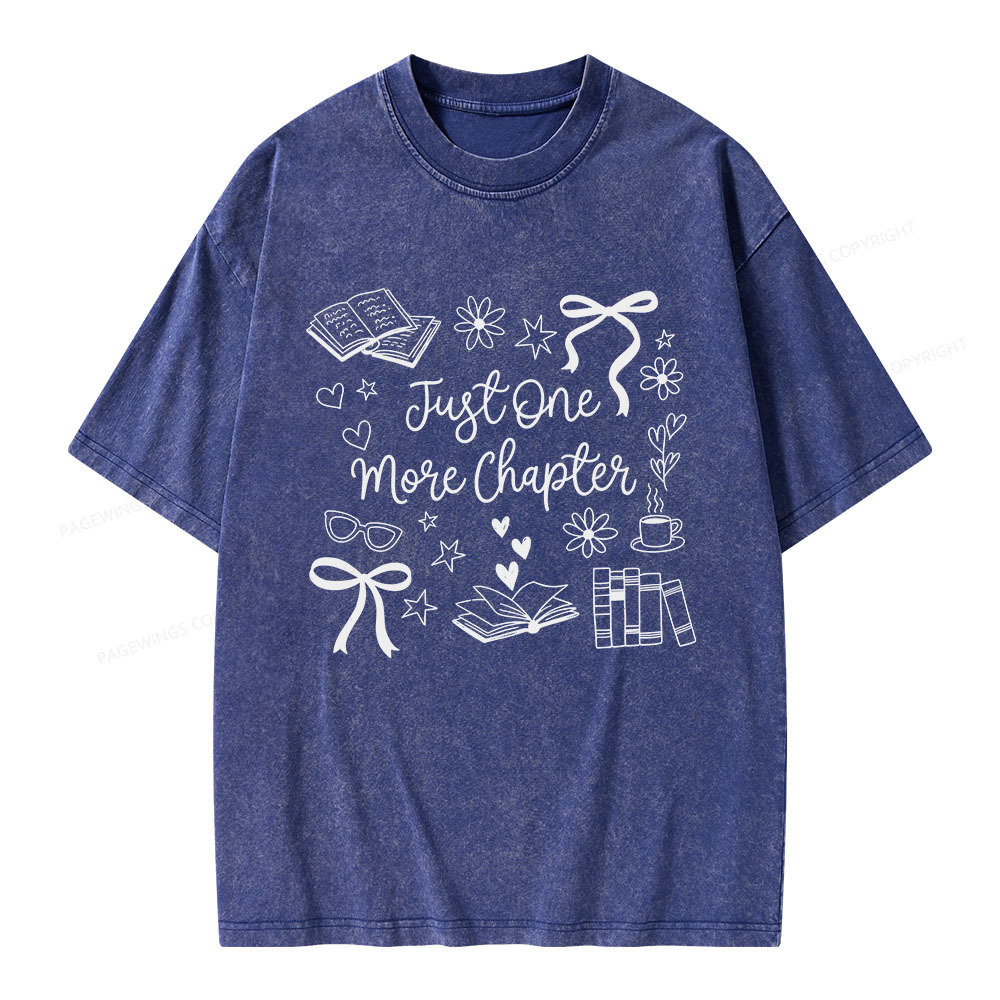 Pagewings Just one More Chapter Unisex Washed T-shirt