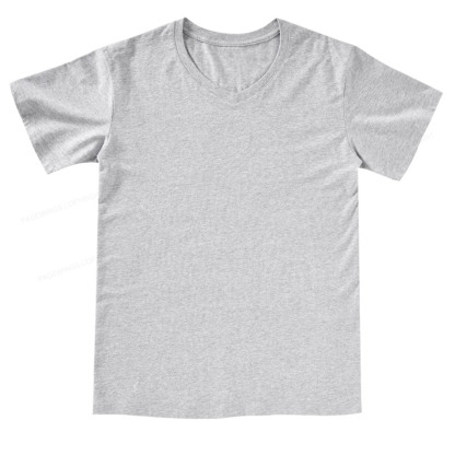 Pagewings Comfortable Solid Color V-neck T-shirt