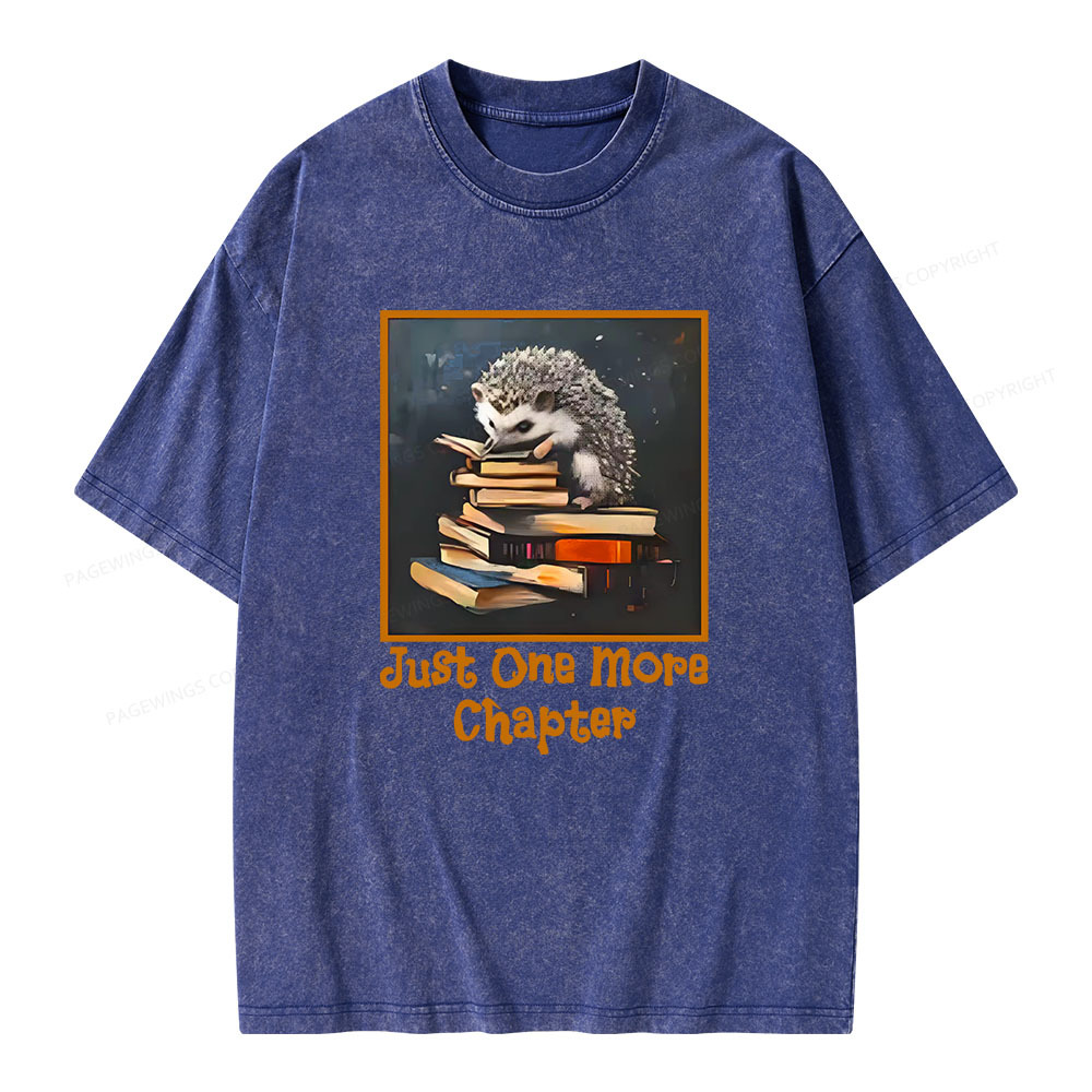 Pagewings Just One More Chapter Unisex Washed T-shirt