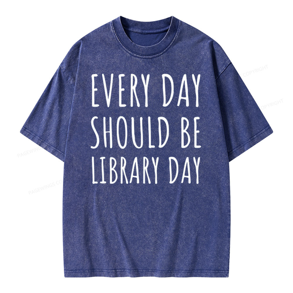 Pagewings Library Day Media Specialist Shirt Library Shirt Unisex Wash