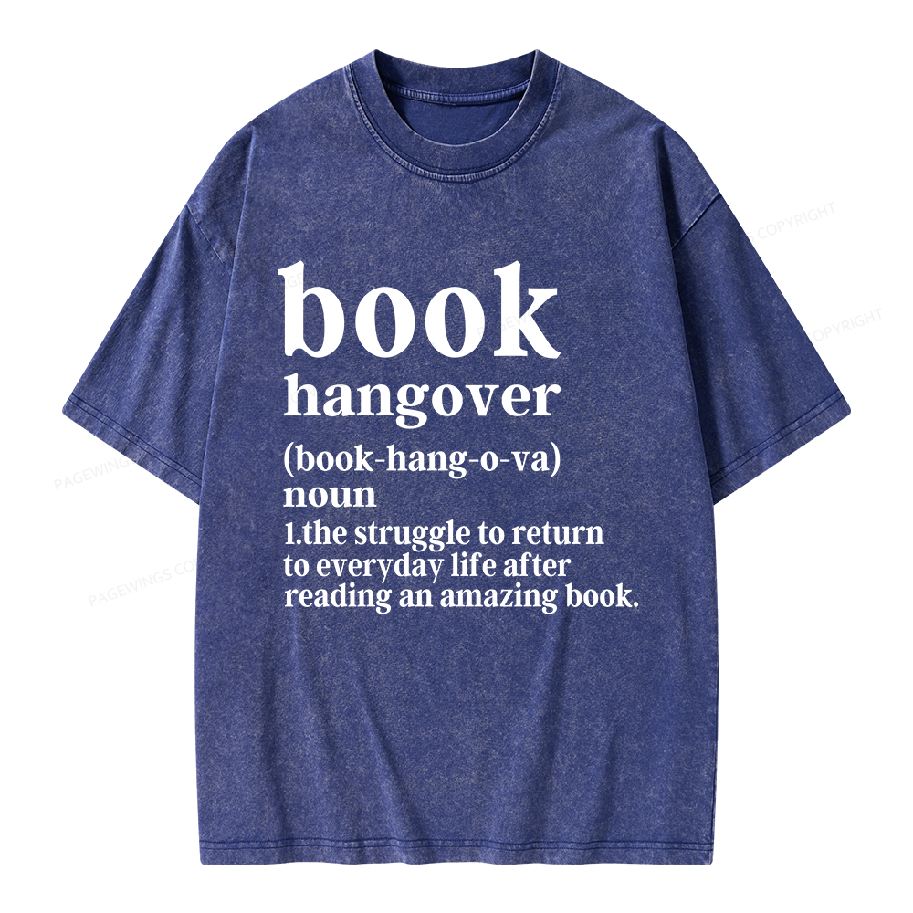 Pagewings Book Hangover Unisex Washed T-shirt