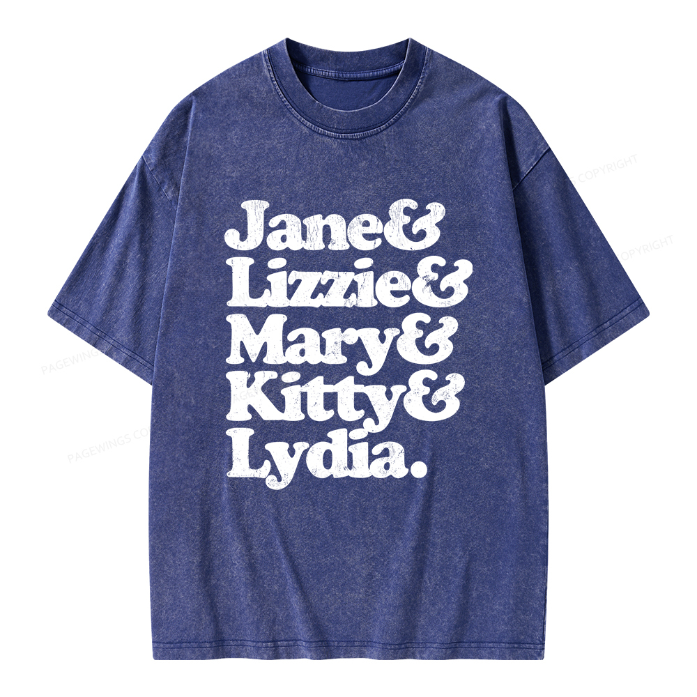 Pagewings Pride and Prejudice Unisex Washed T-shirt