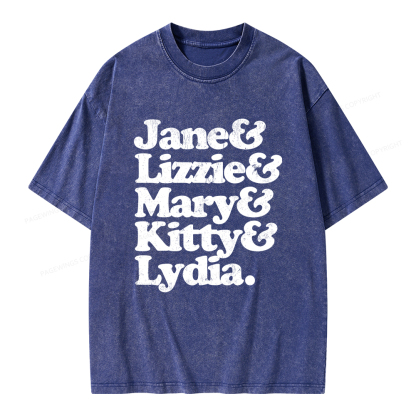 Pagewings Pride and Prejudice Unisex Washed T-shirt