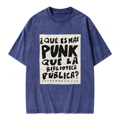 Pagewings What's More Punk Than The Public Library Unisex Washed T-shirt