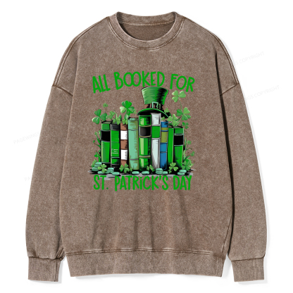 Pagewin Bookish Shirt,Funny Book Lover Shirt Unisex Washed Sweatshirt