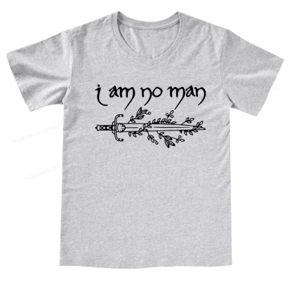 Pagewings I Am No Man V-neck T-shirt