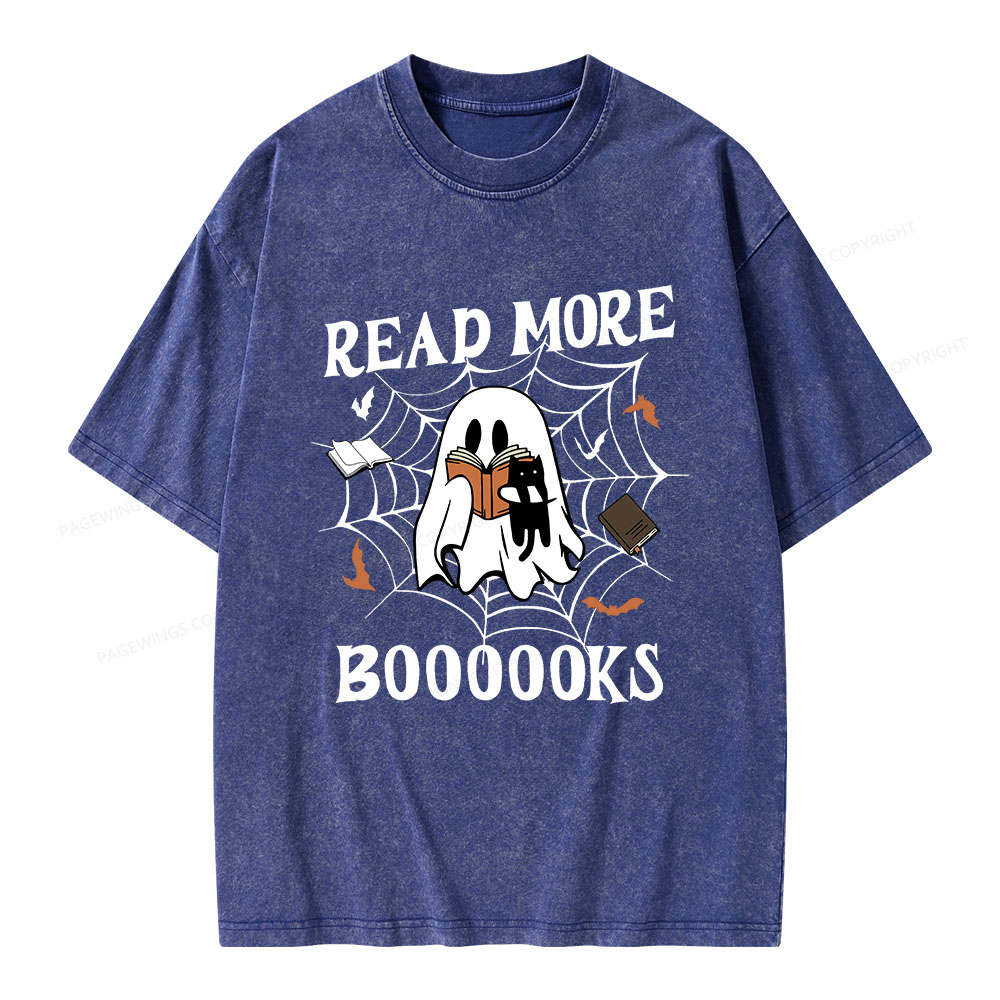 Pagewings Read More Boooooks Unisex Washed T-shirt
