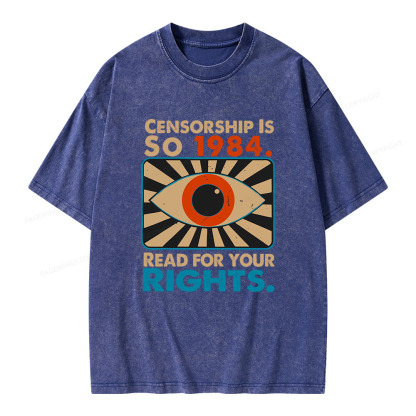 Pagewings Read For Your Rights Unisex Washed T-shirt