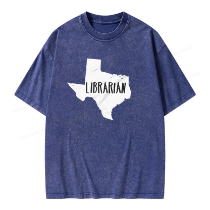 Pagewings Gift for Librarian  Unisex Washed T-shirt
