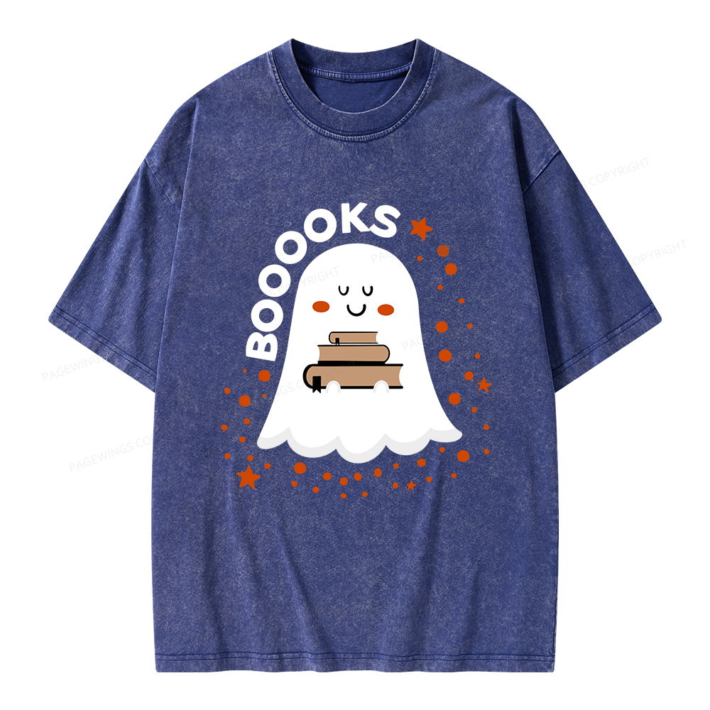 Pagewings Booooks Unisex Washed T-shirt