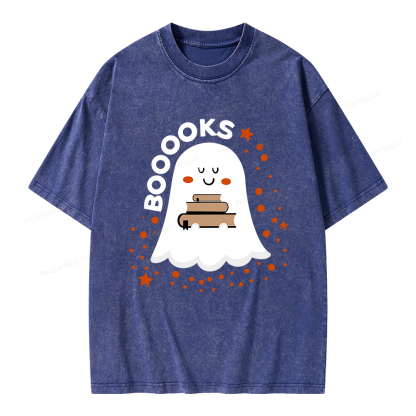 Pagewings Booooks Unisex Washed T-shirt