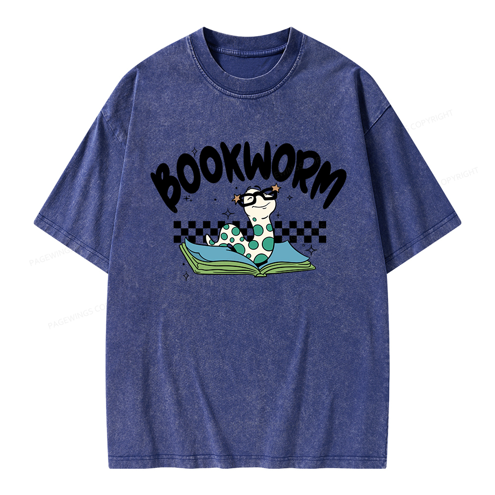 Pagewings Bookworm Unisex Washed T-shirt
