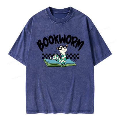 Pagewings Bookworm Unisex Washed T-shirt