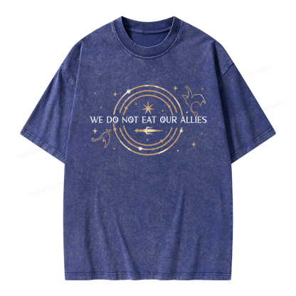 Pagewings We Do Not Eat Our Allies Unisex Washed T-shirt
