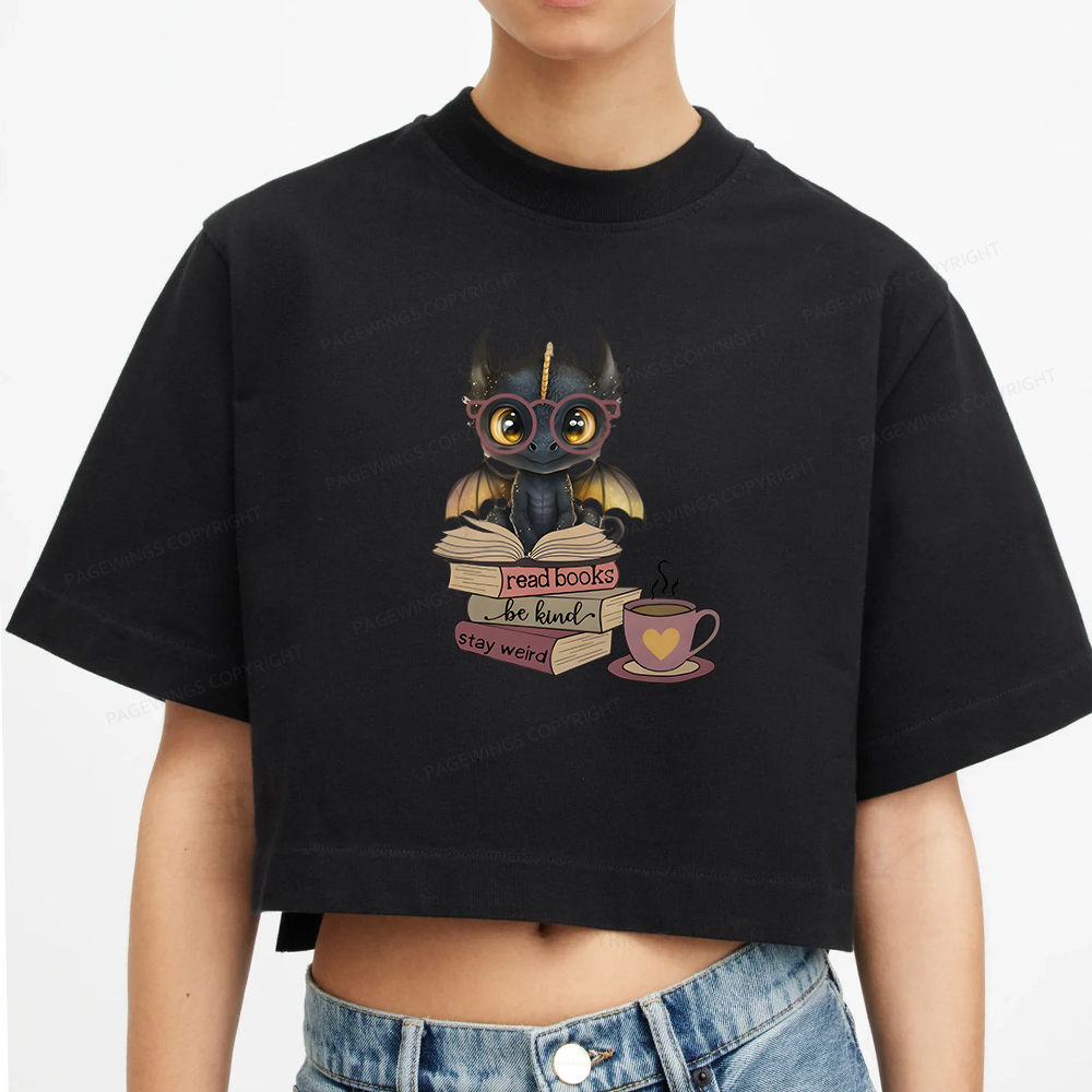 Pagewings Fourth Wing Dargon Women Crop Tops