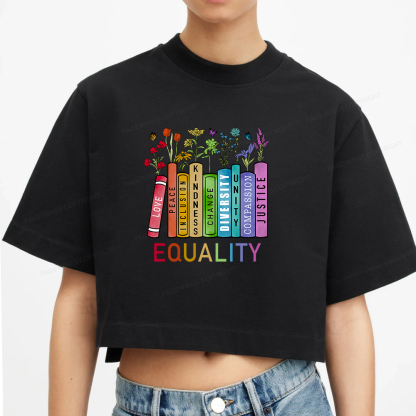 Pagewings Equal Rights Women Crop Tops