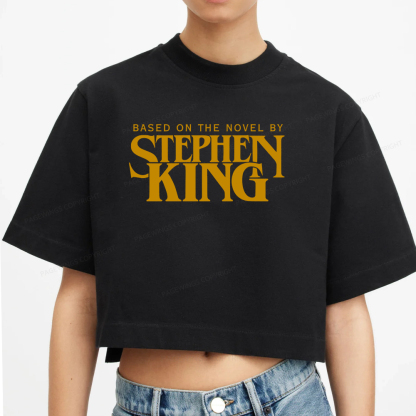 Pagewings Based On A Novel By Stephen King Women Crop Tops