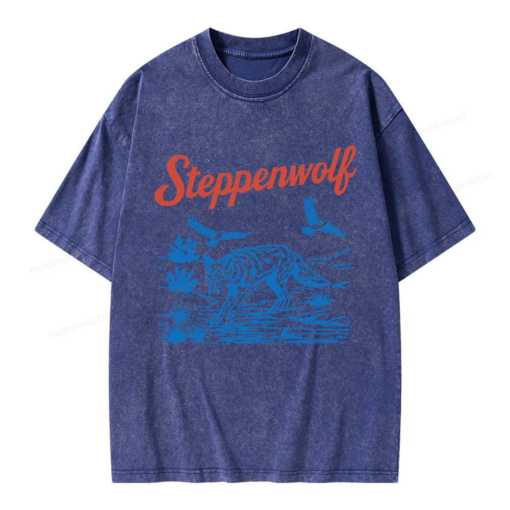 Pagewings Steppenwolf Unisex Washed T-shirt