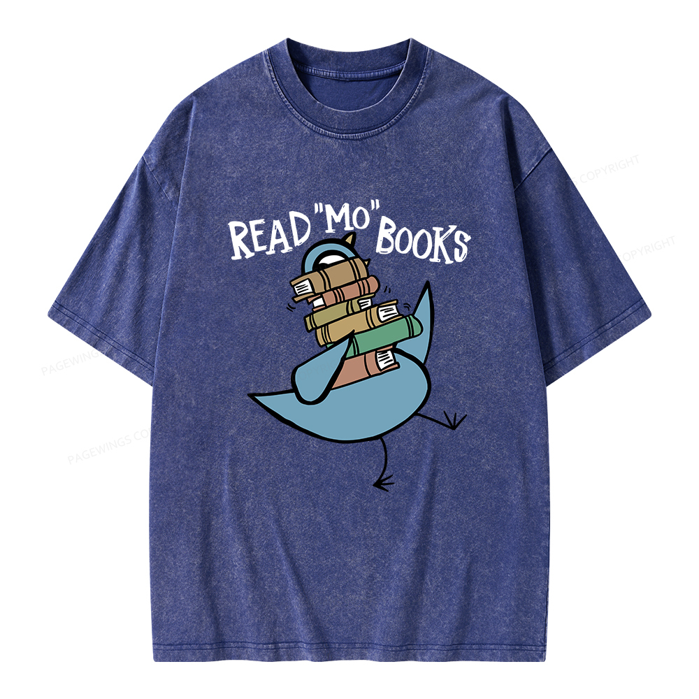 Pagewings Read More Books Unisex Washed T-shirt