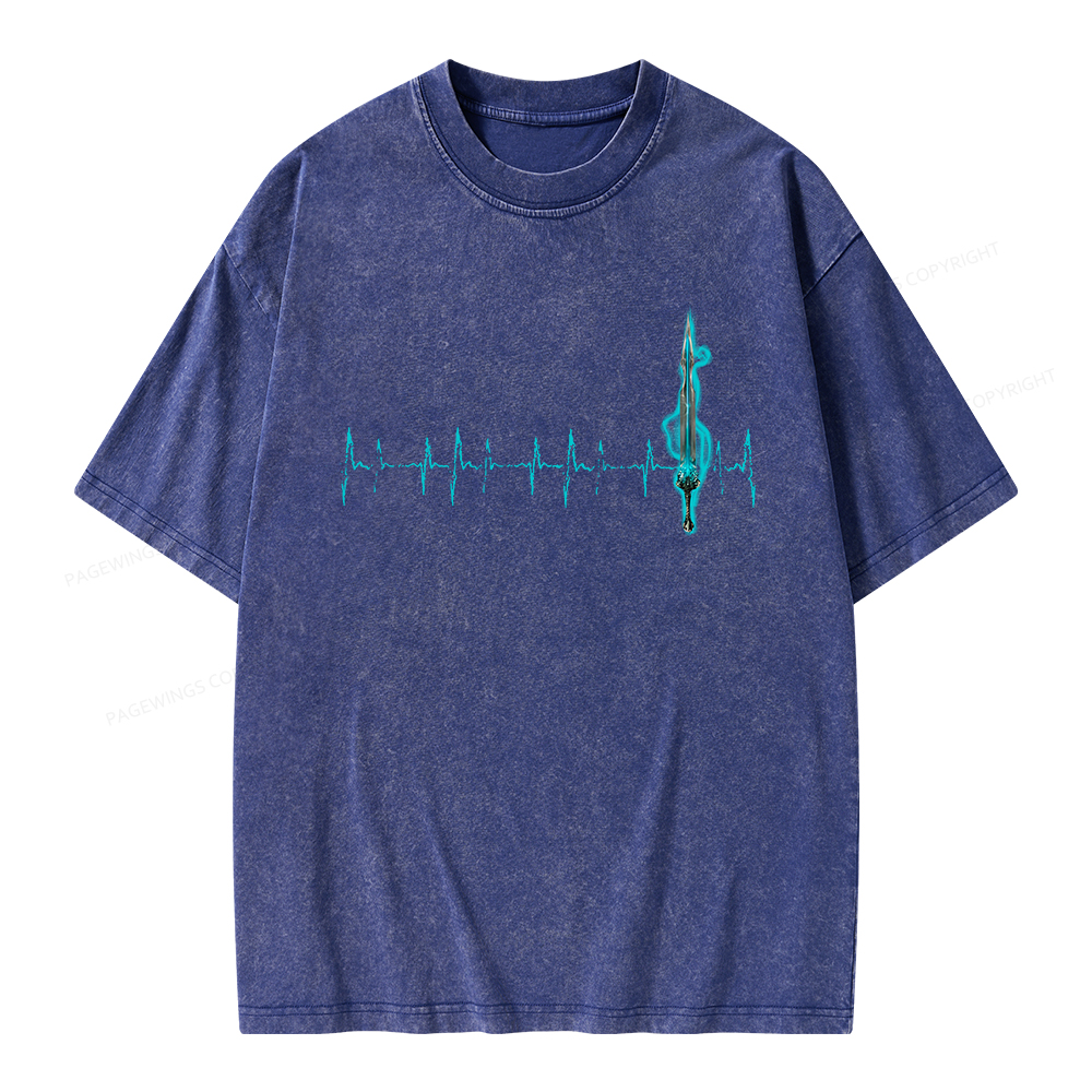Pagewings Ten Heartbeats Stormlight Unisex Washed T-shirt