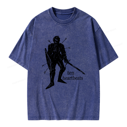 Pagewings Ten Heartbeats Unisex Washed T-shirt