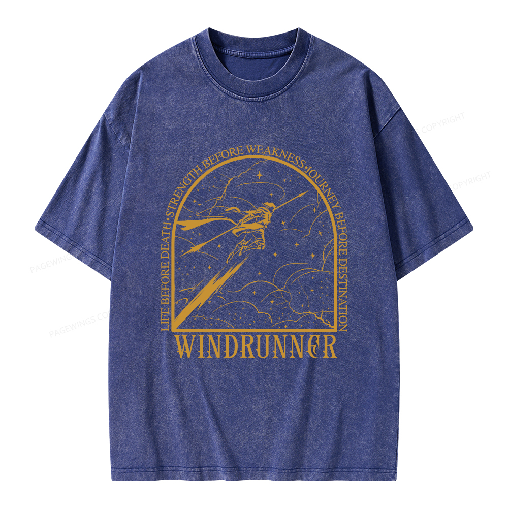 Pagewings Windrunner  Unisex Washed T-shirt
