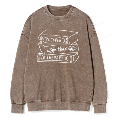 Pagewings Funny Bookish Unisex Pullover Sweater Unisex Washed Sweatshirt