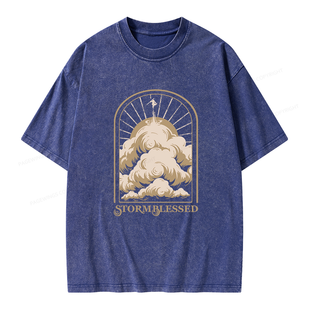 Pagewings Stormblessed Unisex Washed T-shirt