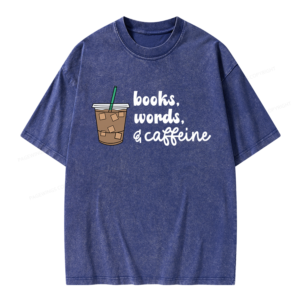 Pagewings Phonemes Graphemes Caffeine Unisex Washed T-shirt