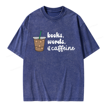 Pagewings Phonemes Graphemes Caffeine Unisex Washed T-shirt