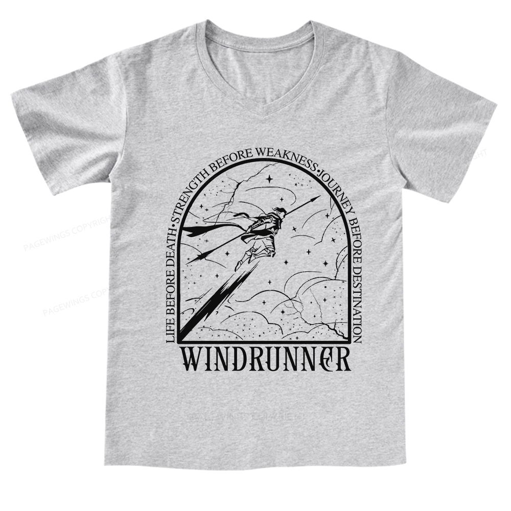 Pagewings Windrunner V-neck T-shirt