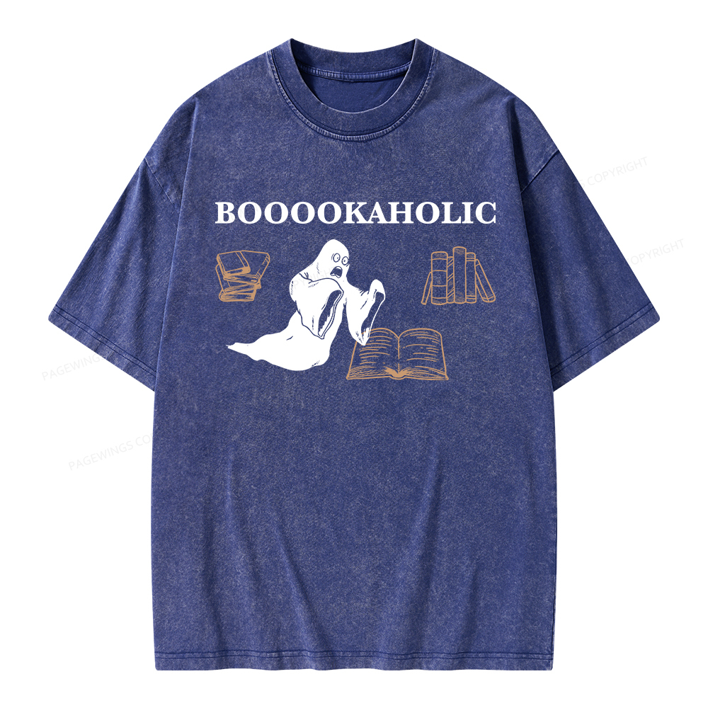 Pagewings Booookaholic Unisex Washed T-shirt