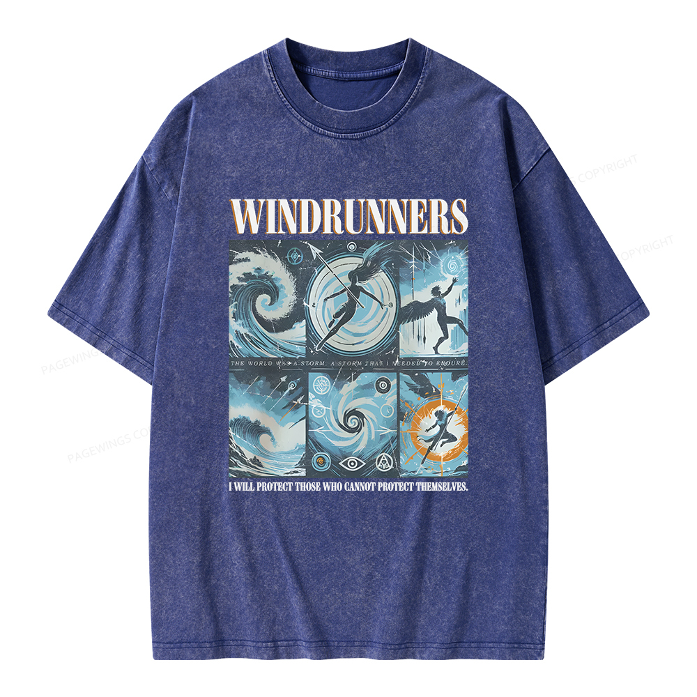 Pagewings Windrunners Unisex Washed T-shirt