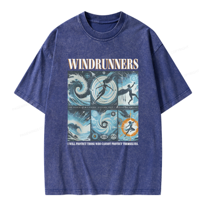 Pagewings Windrunners Unisex Washed T-shirt