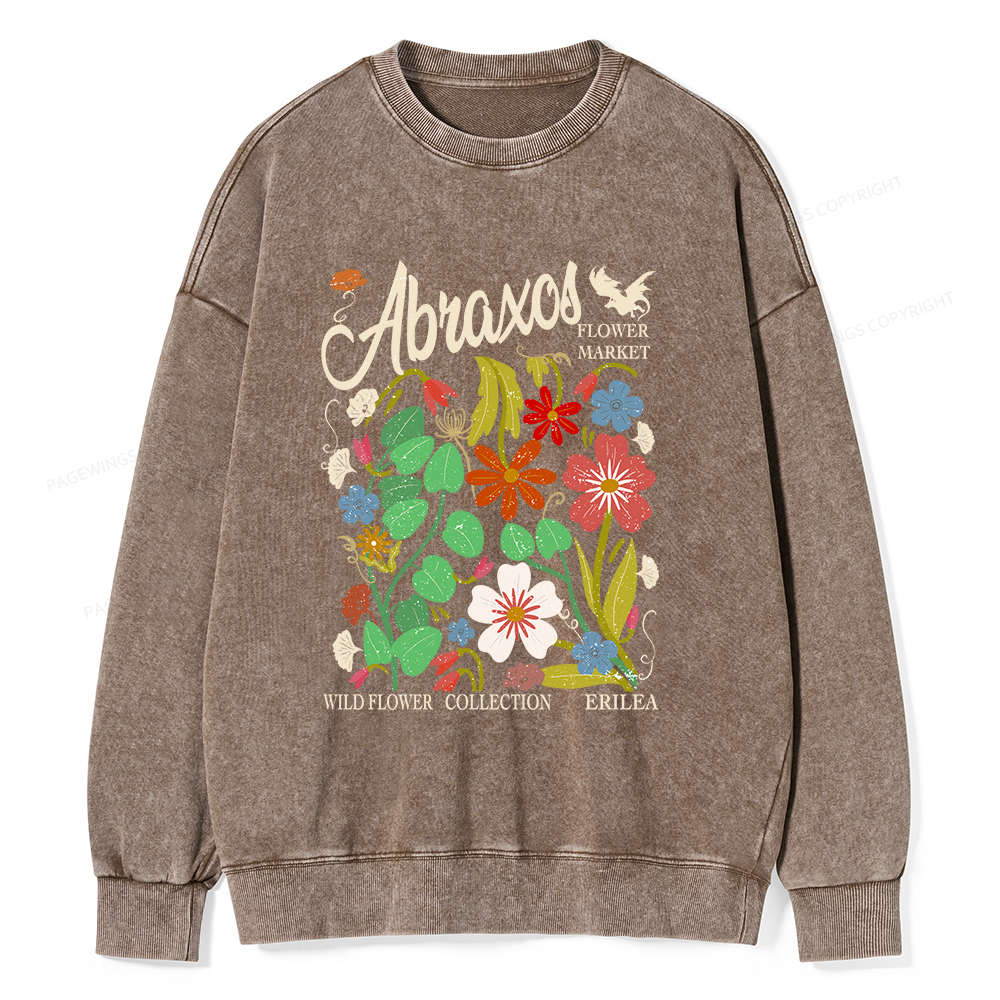 Pagewings Abraxos Unisex Washed Sweatshirt