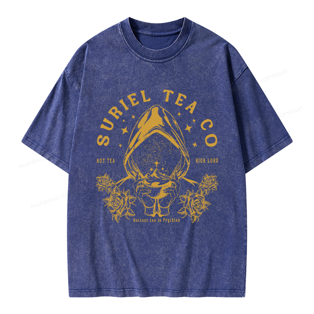 Pagewings Suriel Tea Co Unisex Washed T-shirt