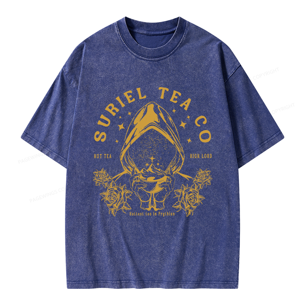 Pagewings Suriel Tea Co Unisex Washed T-shirt
