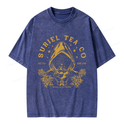 Pagewings Suriel Tea Co Unisex Washed T-shirt