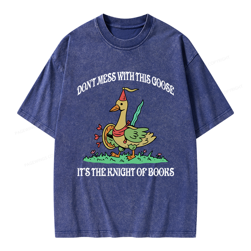 Pagewings It’s The Knight Of Books Unisex Washed T-shirt