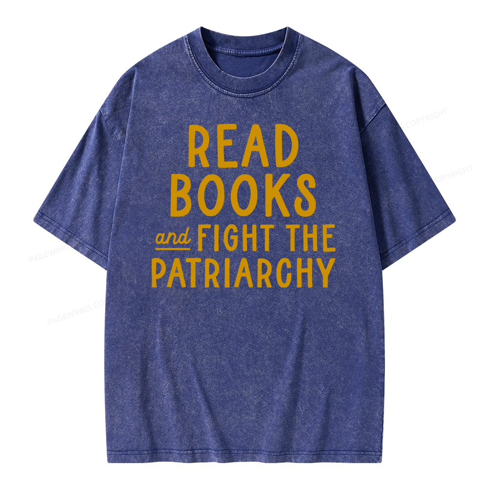 Pagewings Feminist Shirt, Banned Books Shirt Unisex Washed T-shirt