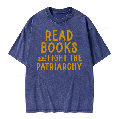 Pagewings Feminist Shirt, Banned Books Shirt Unisex Washed T-shirt