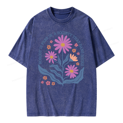 Pagewings Read Banned Books Shirt, Social Justice Gift Unisex Washed T-shirt