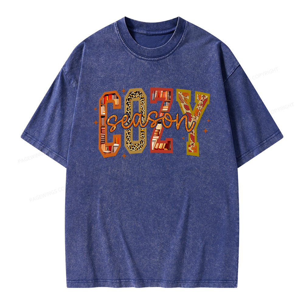 Pagewings Cozy Season Unisex Washed T-shirt