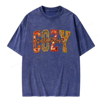 Pagewings Cozy Season Unisex Washed T-shirt