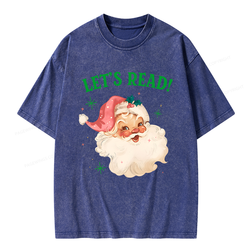 Pagewings Let’s Read Unisex Washed T-shirt