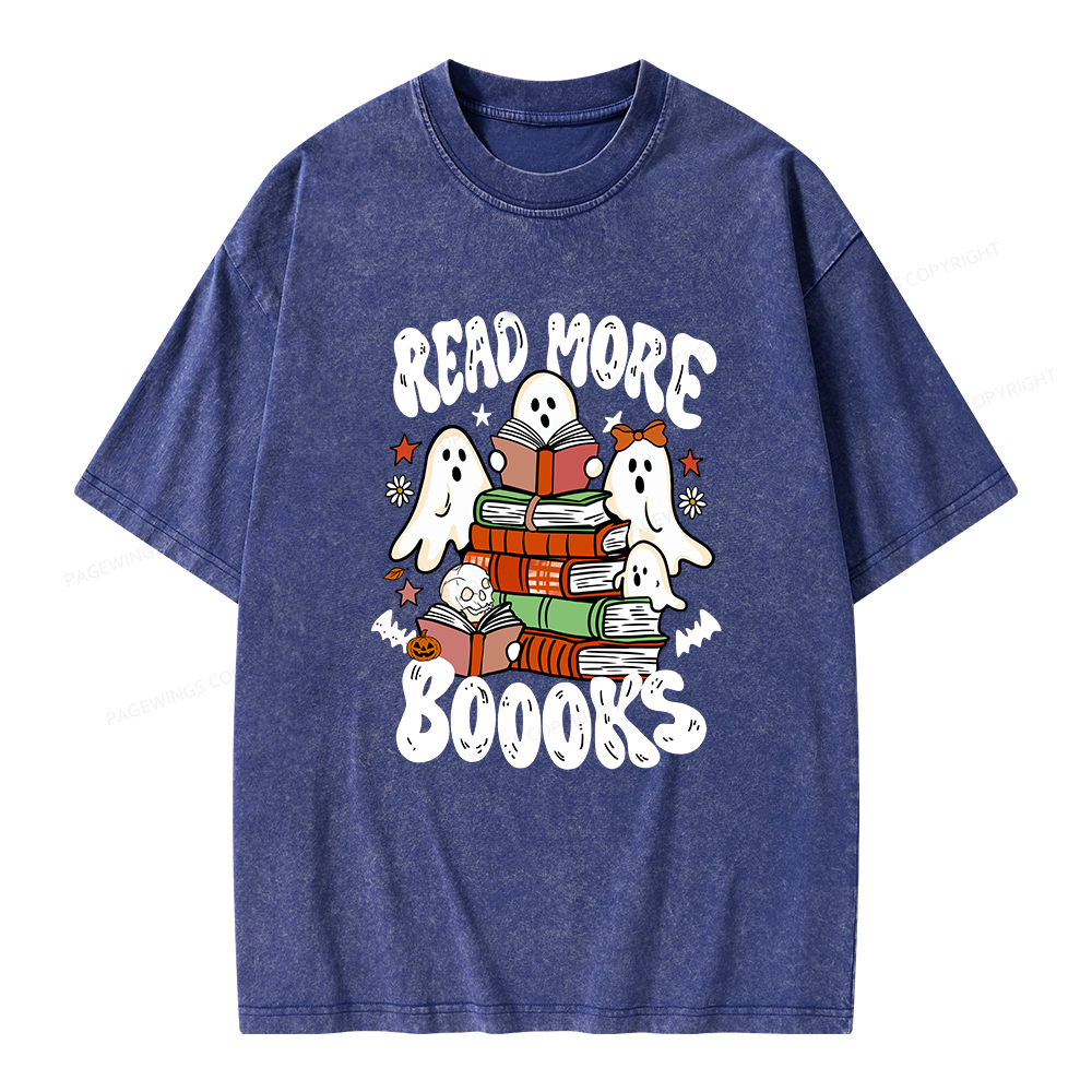 Pagewings Read More Boooks Unisex Washed T-shirt