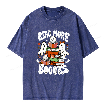 Pagewings Read More Boooks Unisex Washed T-shirt