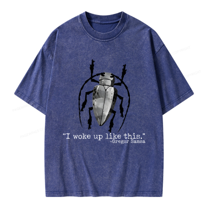 Pagewings I Woke Up Like This Unisex Washed T-shirt
